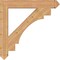 Ekena Millwork Merced Arts & Crafts Smooth Bracket, Western Red Cedar, 5 1/2"W x 42"D x 42"H BKT06X42X42MRC03SWR - alternate 3